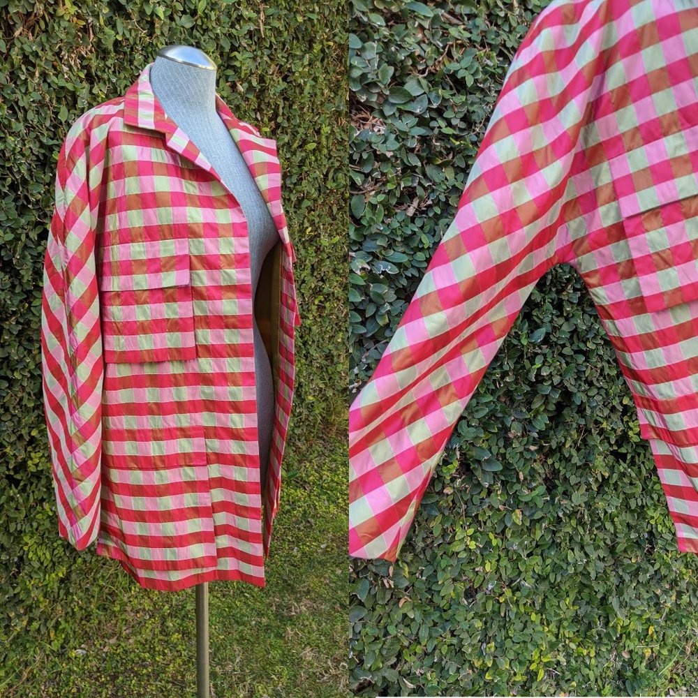 Checkered Galanos Neiman Marcus Jacket
